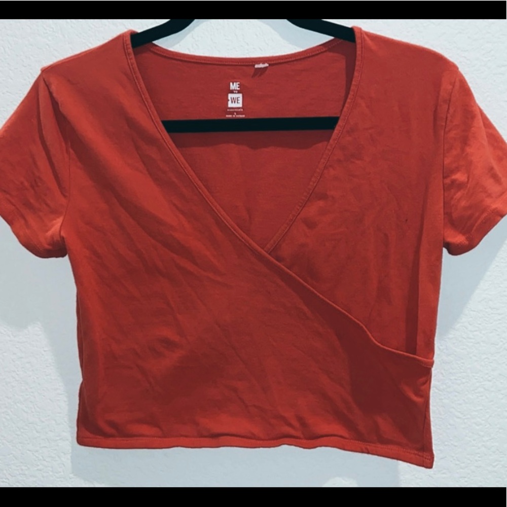 Burnt Red Crop Top